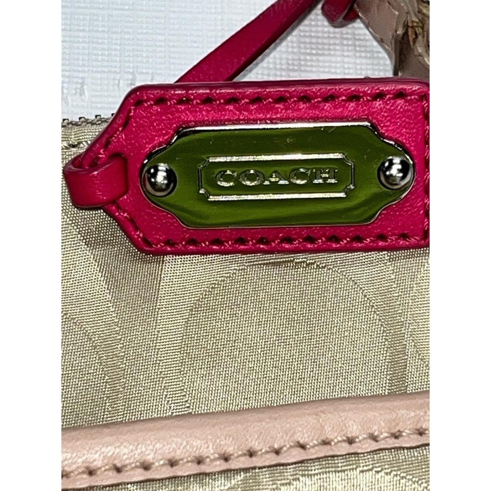 Coach Tan Pink Womens B1376-24861 Signature C Adjustable Strap Crossbody Bag - Picture 9 of 11